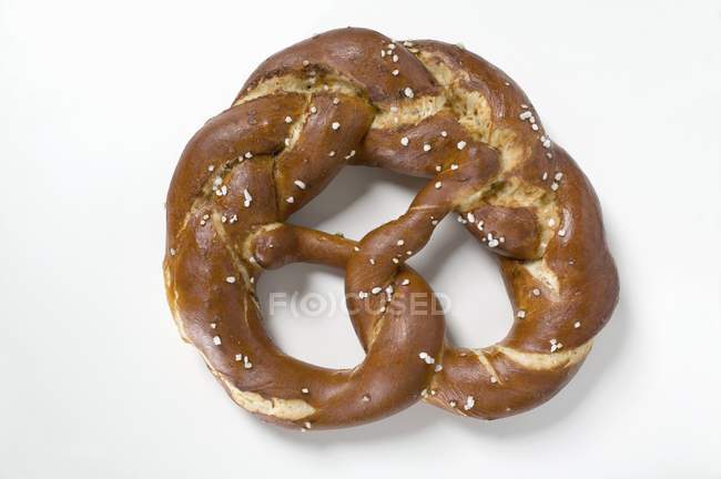 Plaited salted pretzel — Stock Photo