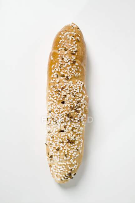 Salted pretzel stick with caraway — Stock Photo