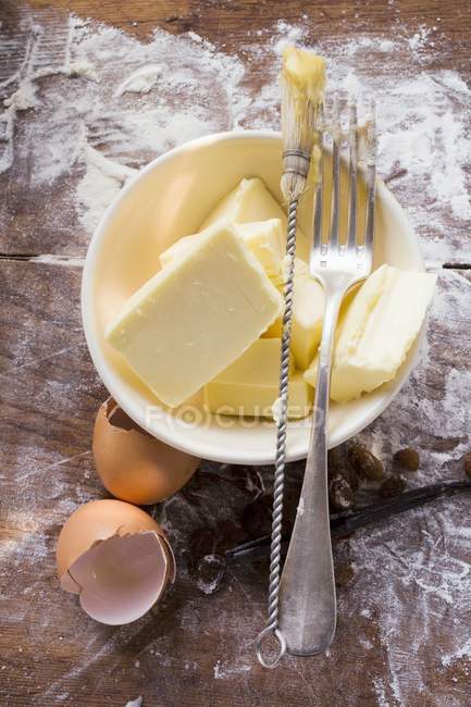 Pastry brush and fork — Stock Photo
