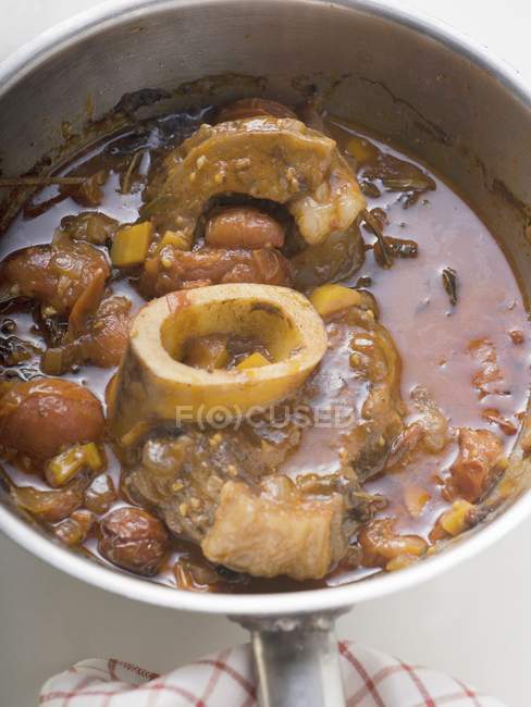 Osso buco en casserole — Photo de stock