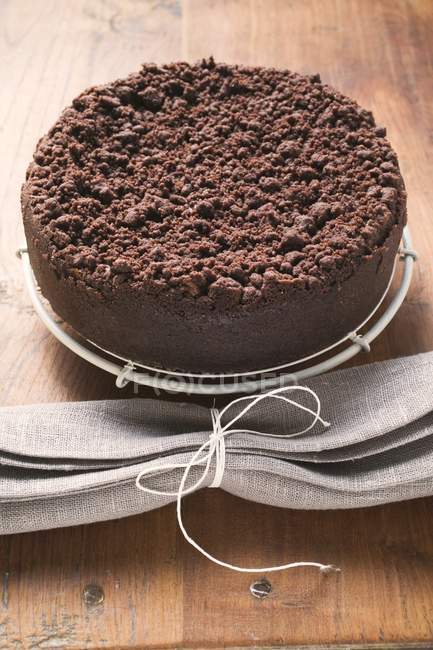Crumble au chocolat Cheesecake — Photo de stock