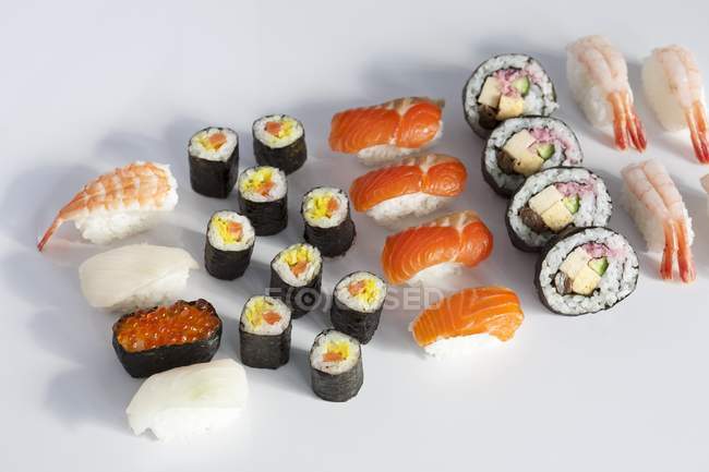 Various type of sushi — Stock Photo