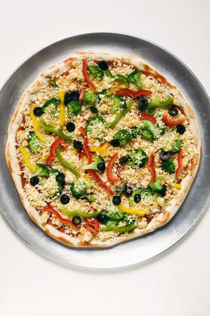 Овощная пицца — стоковое фото