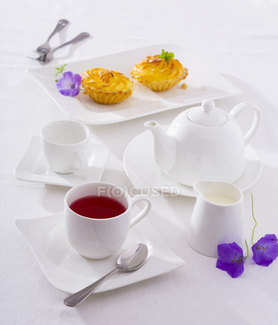 Tasse de thé aux fruits — Photo de stock