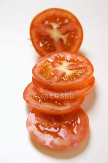 Pomodoro rosso affettato — Foto stock