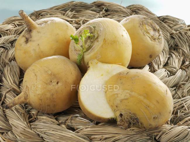 Fresh Teltow turnips — Stock Photo