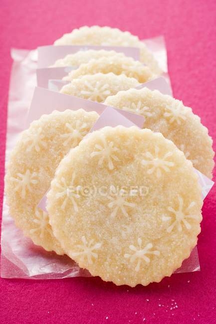 Biscoitos com estrelas de gelo — Fotografia de Stock