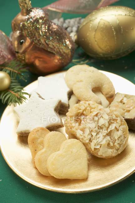 Асорті печиво Різдвом — стокове фото