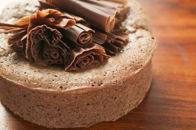 Gâteau au chocolat avec ventilateurs — Photo de stock