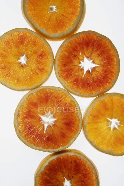 Tranches d'orange sanguine — Photo de stock
