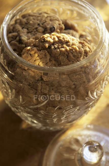 Pot ouvert de cookies — Photo de stock