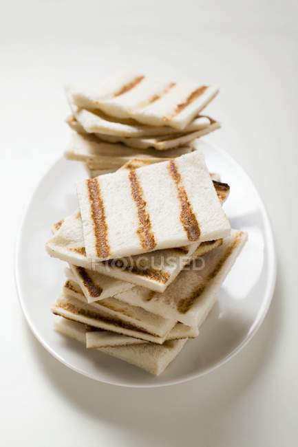 Grilled white bread — Stock Photo