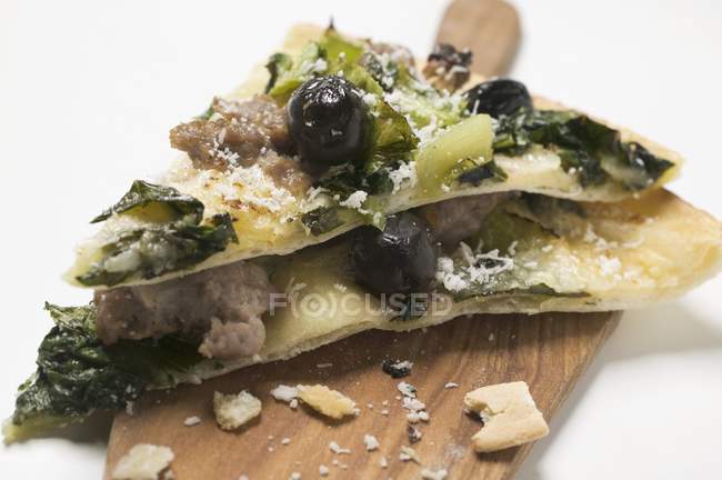 Parmesan on wooden desk — Stock Photo