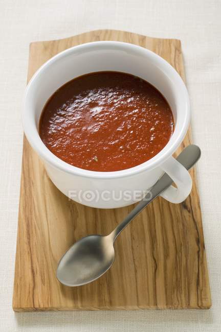 Zuppa di pomodoro in tazza — Foto stock