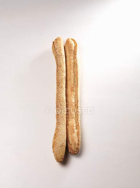 Freshly baked Sesame baguettes — Stock Photo