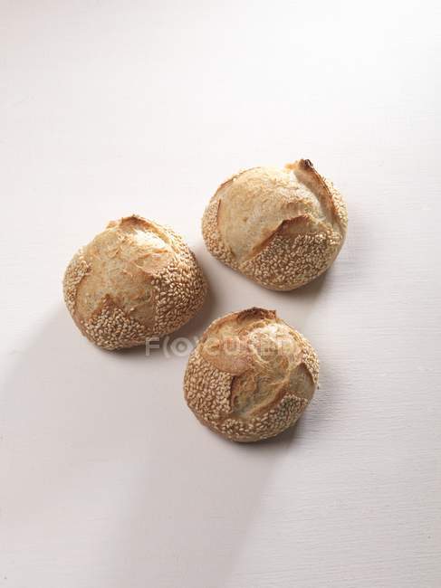 Rollos de semillas de sésamo - foto de stock