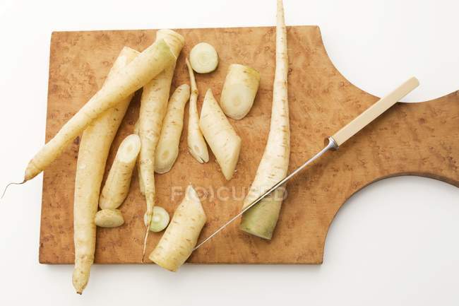 Zanahorias blancas frescas - foto de stock