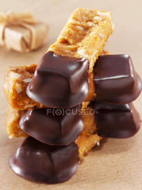Перець гайка печиво з шоколадної глазурі — стокове фото