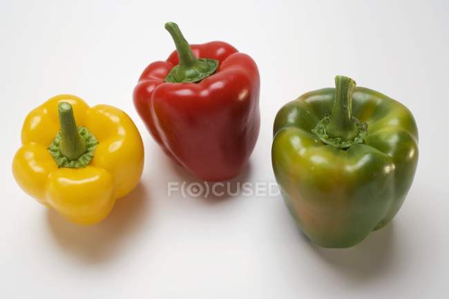 Fresh colorful bell peppers — Stock Photo