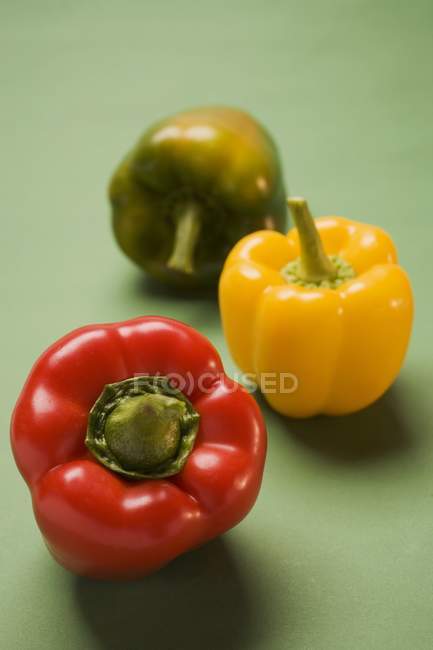 Fresh colorful bell peppers — Stock Photo