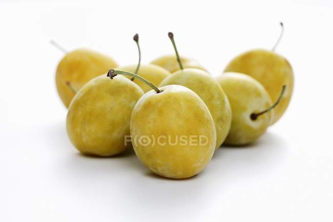 Close up of  several Mirabelles — Stock Photo