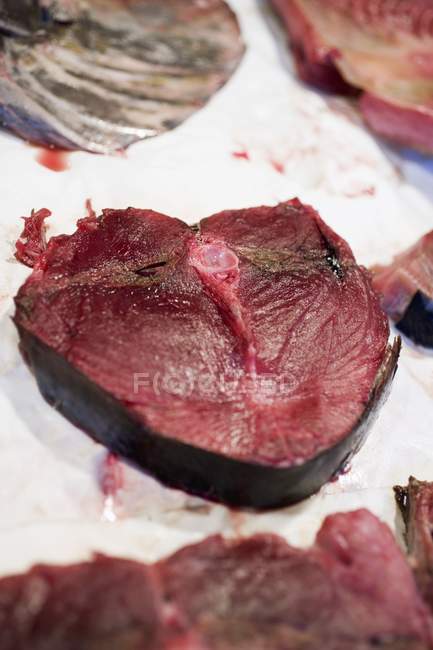 Steak de thon frais — Photo de stock