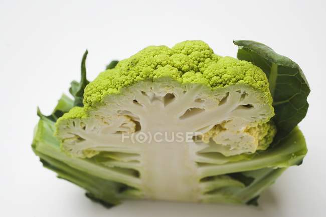 Green cauliflower, half — Stock Photo