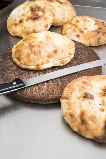 Pita bread buns — Stock Photo
