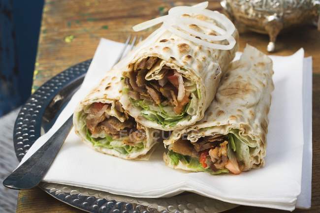 Dner wraps from Turkey — Stock Photo