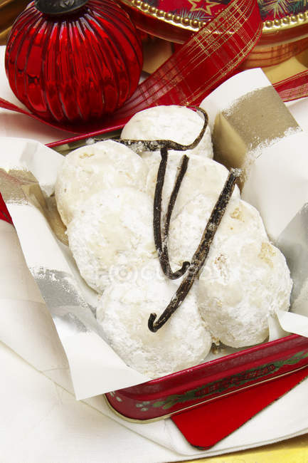 Ванільне печиво з глазурованим цукром — стокове фото
