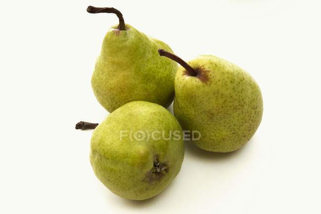 Três peras frescas — Fotografia de Stock