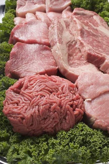 Vari tipi di carne — Foto stock