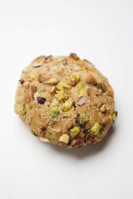 Italian almond biscuit with pistachios — Stock Photo