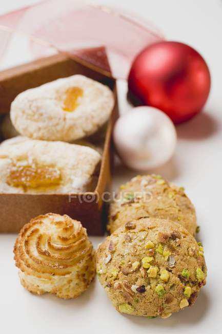 Assorted Italian almond biscuits — Stock Photo