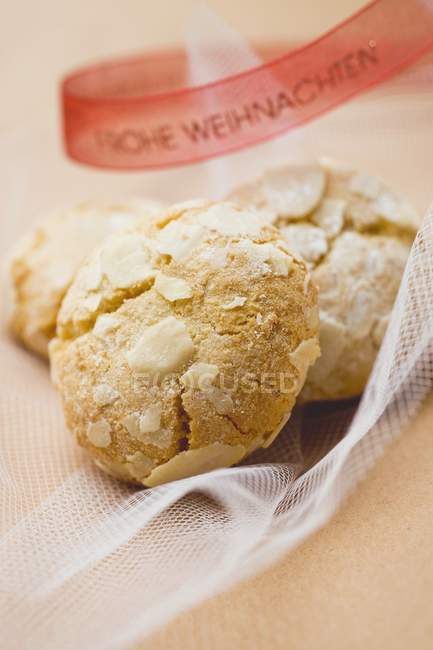 Italian almond biscuits — Stock Photo