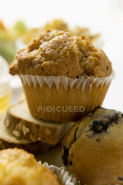 Mucchio di muffin per colazione — Foto stock