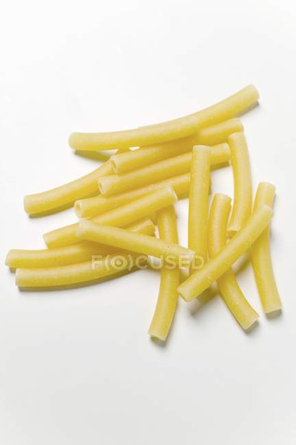 Bunch of raw Sedanini pasta — Stock Photo