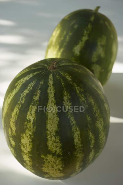 Rohe grüne Wassermelonen — Stockfoto
