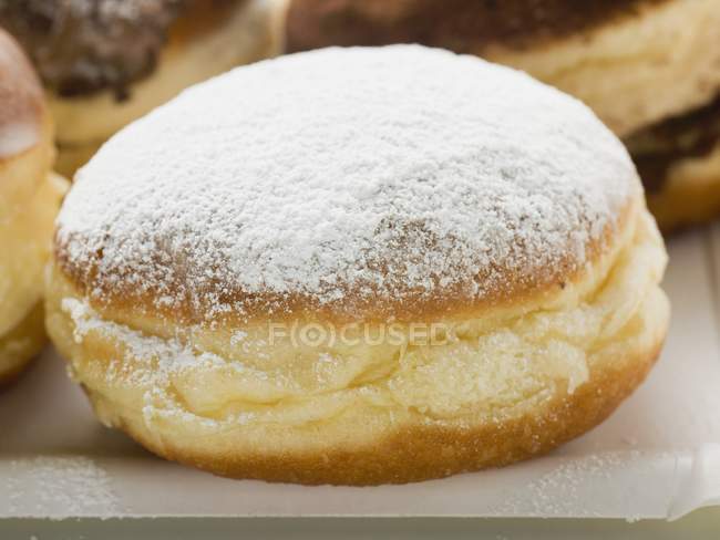 Doughnut with icing sugar — Stock Photo
