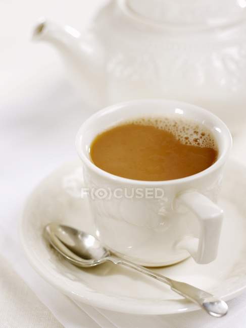 Cup of black tea — Stock Photo