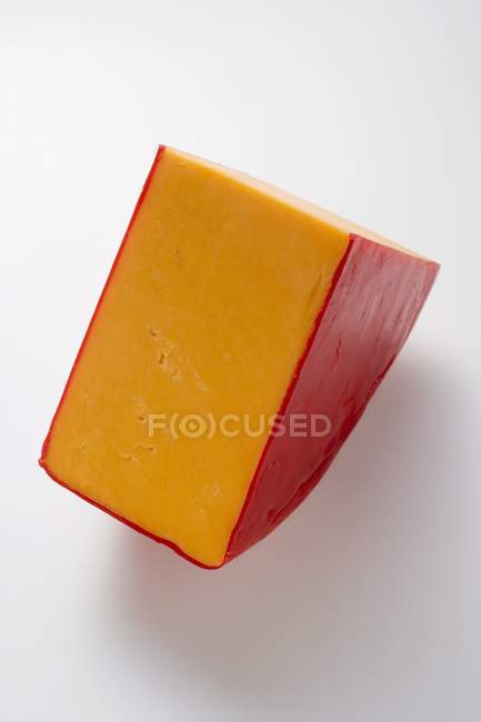 Coin de fromage cheddar — Photo de stock