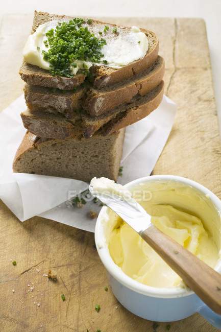 Diverse fette di pane — Foto stock