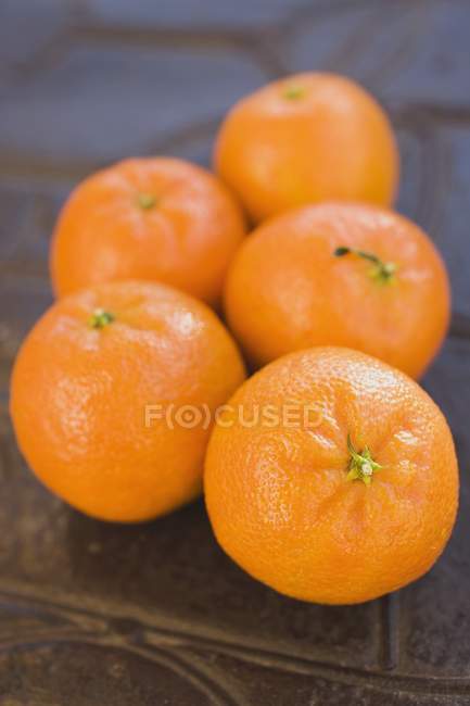 Clementinas frescas maduras - foto de stock