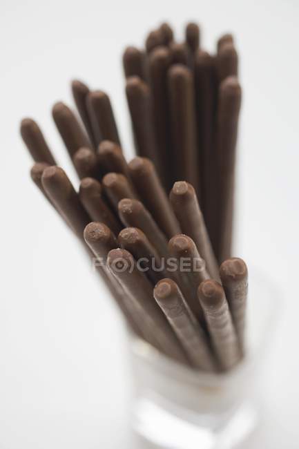 Racimo de palos de chocolate — Stock Photo