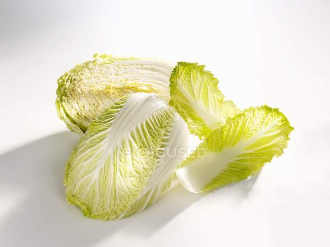 Halved Chinese cabbage — Stock Photo