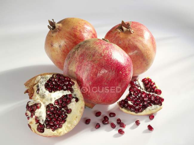 Fresh ripe pomegranates — Stock Photo