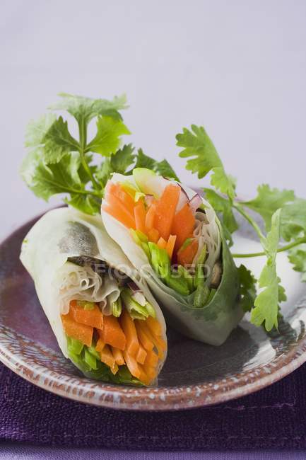 Vietnamese spring rolls of rice paper — Stock Photo