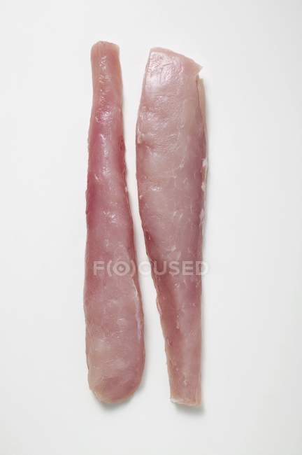 Pieces of raw pork loin — Stock Photo