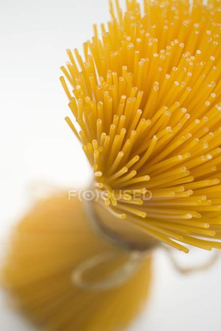Lot de spaghettis séchés — Photo de stock