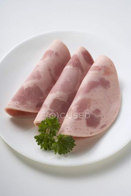 Salsicha de presunto Schinkenwurst — Fotografia de Stock